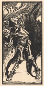 Der Tod als Harlekin, Bilboquet spielend von Johannes Josephus Aarts