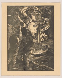Macbeth und Banquo treffen die drei Hexen von Johannes Josephus Aarts