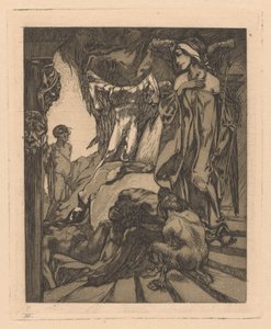 Ödipus und die Sphinx von Johannes Josephus Aarts