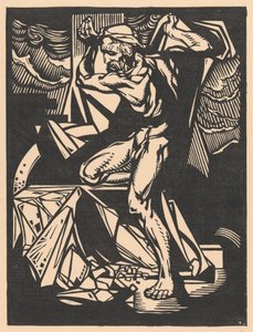 Simson zerstört die Säulen des Tempels von Johannes Josephus Aarts