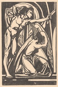 Stehender Mann und kniende Frau von Johannes Josephus Aarts