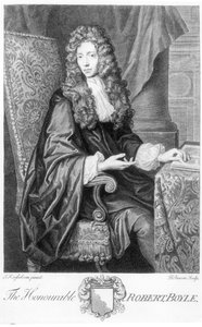 Der ehrenwerte Robert Boyle (1627-91), graviert von B. Baron von Johannes Kerseboom