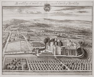 Berkeley Castle, Sitz des Earl of Berkeley von Johannes Kip
