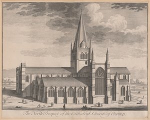 Die Nordansicht der Kathedrale von Oxford von Johannes Kip, after Leendert Knijff