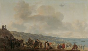 Die Abreise von Karl II. von England aus Scheveningen, 2. Juni 1660 von Johannes Lingelbach