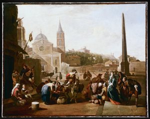 Die Piazza del Popolo, Rom