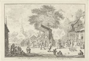 Bauernkirmes im Dorf, ca. 1750