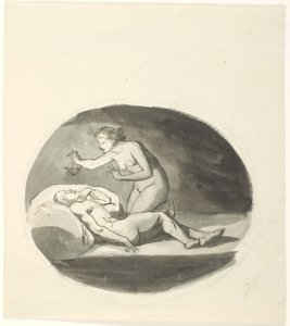 Psyche und der schlafende Amor von Johannes Senn