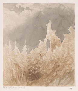 Ruine zwischen Bäumen von Johannes Tavenraat (signed by artist)