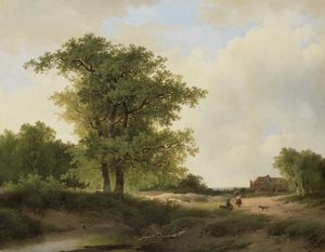 Landschaft mit Bauernhof