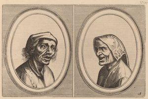 "Goe Geurtjen" und "Kribbighe Babbe" von Johannes and Lucas van Doetechum after Pieter Bruegel the Elder
