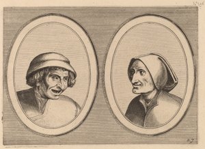 "Keesje Licht-hart" und "Verblinde Swaen" von Johannes and Lucas van Doetechum after Pieter Bruegel the Elder