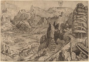 Magdalena Poenitens (Die reuige Magdalena) von Johannes and Lucas van Doetechum after Pieter Bruegel the Elder