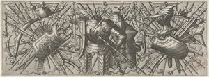 Fries mit zwei Kürassen von Johannes of Lucas van Doetechum