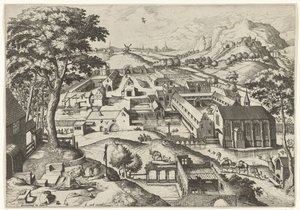 Landschaft mit dem heiligen Hieronymus von Johannes of Lucas van Doetechum