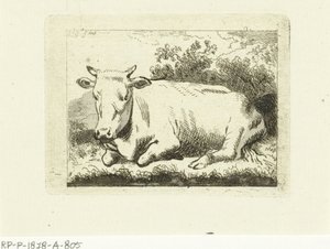 Liegende Kuh von Johannes van Cuylenburgh