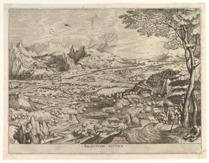 Rustikale Besorgnis Solicitudo rustica aus Die großen Landschaften, ca. 1555-56 von Johannes van Doetecum I