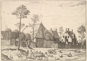 Schuppen mit Hütte, aus Die kleinen Landschaften