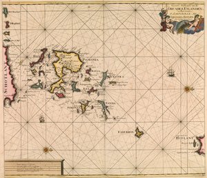 Karte der Orcades Eylande (Orkneys) aus van Keulens 