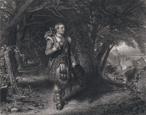 Illustration für Die Rückkehr des Soldaten von Robert Burns