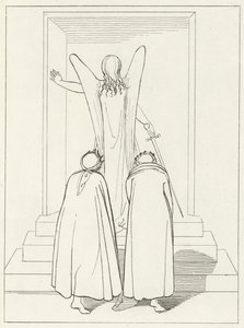 Tor des Fegefeuers, Fegefeuer, Gesang 9 (Gravur) von John (after) Flaxman
