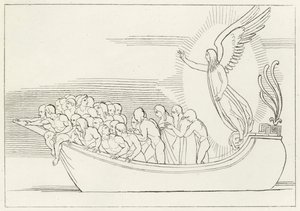 Der Segen, Fegefeuer, Gesang 2 (Gravur) von John (after) Flaxman