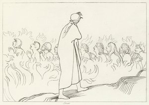 Die Fleischeslust, Fegefeuer, Gesang 25 (Gravur) von John (after) Flaxman