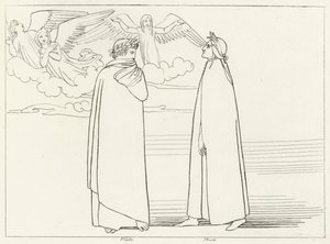 Der Chor, Fegefeuer, Gesang 17 (Gravur) von John (after) Flaxman