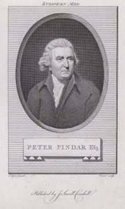 John Wolcot, englischer Arzt und Satiriker, der unter dem Pseudonym Peter Pindar schrieb (Stich)