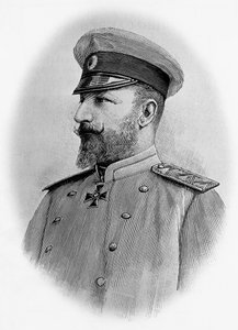 Porträt von Ferdinand I. (1861-1948), Zar von Bulgarien, Gravur von Walter Charles Mills