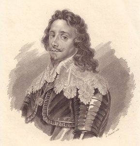 Porträt von Thomas Franz von Savoyen, Prinz von Carignano (1596-1656), Kupferstich von G Fusinati nach einem Gemälde von Van Dick