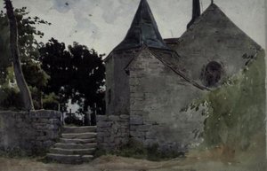 Ansicht einer Kirche von John Absolon
