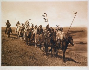 Auf dem Kriegspfad - Atsina, 1908 von John Andrew and Son