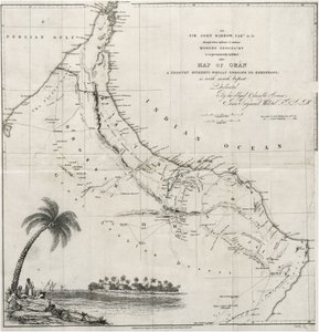 Karte von Oman von John Arrowsmith