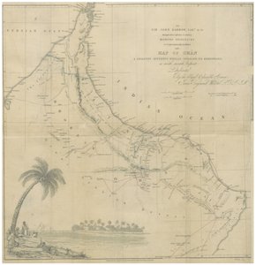 Karte von Oman von John Arrowsmith