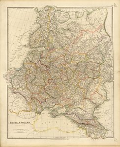 Karte von Russland und Polen, 1832