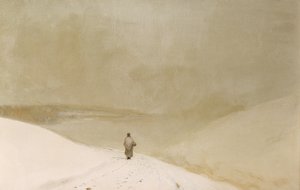 Schnee und Nebel (Caprice in Gelb-Moll) von John Atkinson Grimshaw