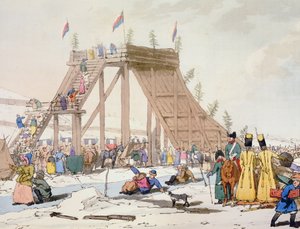 Eishügel, 1804 veröffentlicht von John Augustus Atkinson