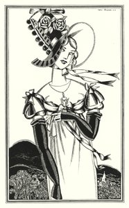 Illustration für Don Juan von Lord Byron: Ein Hut, den das schöne Geschlecht trägt