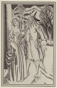 Illustration für Moll Flanders von Daniel Defoe von John Austen