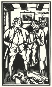 Illustration für Tristram Shandy von Laurence Sterne von John Austen