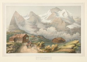 Ansicht der Jungfrau von der Wengernalp von John Bachmann