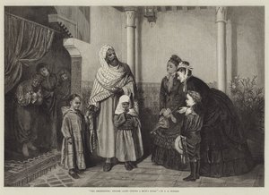 Die Präsentation, englische Damen besuchen das Haus eines Mauren von John Bagnold Burgess