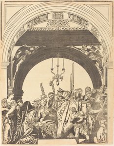 Die Darstellung im Tempel (Die Beschneidung) von John Baptist Jackson after Veronese