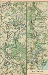 Wye Valley, 20. Jahrhundert von John Bartholomew