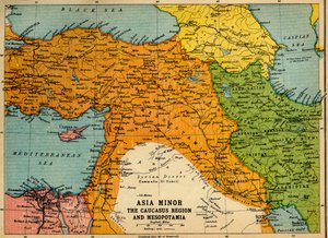 Kleinasien, die Kaukasusregion und Mesopotamien, Erster Weltkrieg
