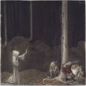 Bruder Martin und die drei Trolle von John Bauer