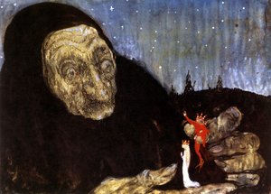 Zauberin und die Kinder des Königs von John Bauer
