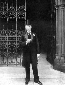 Joseph Chamberlain, britischer liberaler Staatsmann, um 1905 von John Benjamin Stone