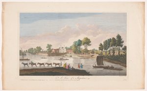 Blick auf das Dorf Shepperton von John Boydell